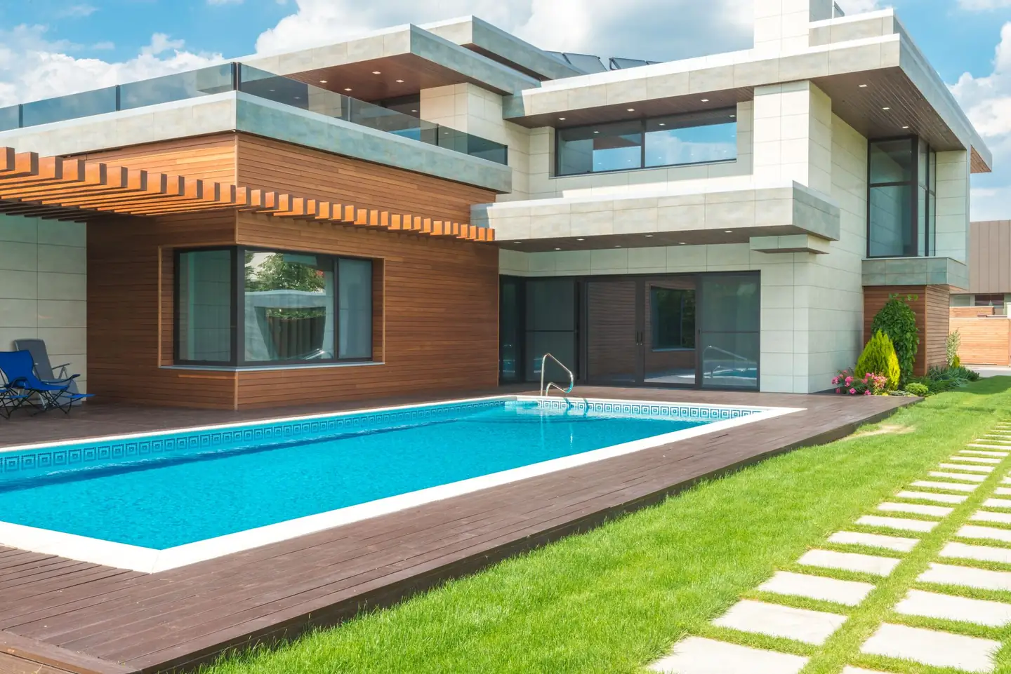Swimming pool built in Gledswood Hills, NSW
